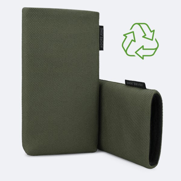 Bild 3 von Adore June Classic Recycled 5,4 Zoll Premium Handytasche für Apple iPhone 12 mini in Farbe Oliv-Grün