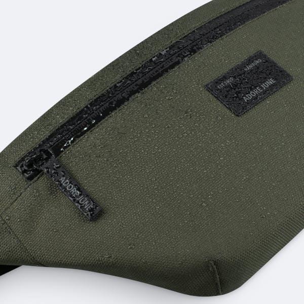 Image 3 of Adore June Bent Hip Bag Color Olive-Green